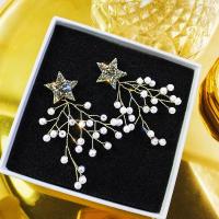 Luxury Womens CZ Diamond Gypsophila Earrings Set Chic Star Dangle Earring Jewelry For Female Girls