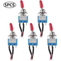 5pcs Toggle Switches ON OFF SPST with Pre-soldered Wires 3v/5v/12v/24v/72v/110v/220v/240v/ mini Toggle Switches Electrical Circuitry  Parts