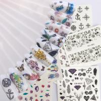 Nails Tatto สติ๊กเกอร์เล็บ แบบลอกน้ำ แทททูติดเล็บลอกน้ำ YZW B01-48