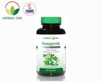 Herbal One Fenugreek เฮอร์บัล วัน ฟีนูกรีค บรรจุ 60 แคปซูล เมล็ดลูกซัด มีสารตั้งต้นของฮอร์โมนที่ผลิตน้ำนม สามารถเพิ่มปริมาณน้ำนมแม่ภายใน 24-72 ชั่