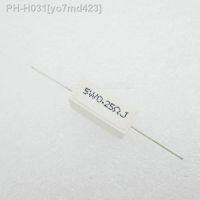 5PCS Ceramic Cement Resistor 5W 0.25 ohm 0.25R Resistance 5 Error Cement resistance