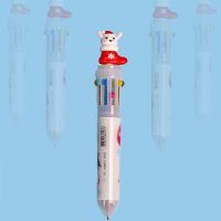 DJAHQB การ์ตูน ทนทาน ซานตาคลอส โรงเรียน สุขสันต์วันคริสต์มาส ของขวัญสำหรับเด็ก เครื่องใช้สำนักงาน เครื่องเขียน ปากกาโรลเลอร์บอล ปากกาสี ปากกาลูกลื่นคริสต์มาส