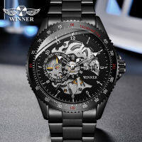 Winner Men Watch Top Brand Luxury Military Automatic Mechanical Wristwatch Charm Fashion Style Full Metal Case Steel Strap