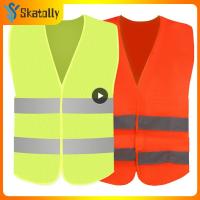 Car Reflective Clothing For Safety Traffic Safety Vest Yellow Visibility High Visibility Outdoor Running Cycling Sports Vest