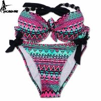 hotx 【cw】 EONAR Offer Combined Size Swimsuit Push Up Sets Bathing Suits Swimwear Female