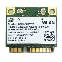 6200 622ANHMW MINI PCI-E 300Mbps ดูอัลแบนด์2.4G/5GHz 2X2ขั้นสูง-N Intel การ์ด Wifi การ์ดเน็ตเวิร์ก