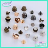 TANTUANG 10set/bag 10/12mm งานฝีมือกระเป๋า หัตถกรรมเครื่องหนัง เล็บโลหะ เสื้อผ้า/กระเป๋า/รองเท้า กลอนเล็บแข็ง ถังโดม สายรัดสายรัด สกรูหัวกลม