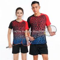 ✤❦♀ Badminton jacket Couples breathable fast drying ping-pong sportswear mens and womens short sleeved customized competition clothes