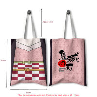 Canvas Bag Devils Blade Manga Anime Peripheral Demon Slayer Kimetsu No Yaiba Tanjirou Nezuko Handbag Shoulder Storage Bag