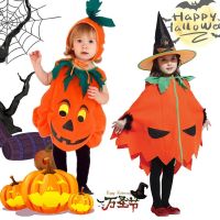 original Childrens Halloween costume baby baby pumpkin clothes cloak cosplay masquerade party role-playing costume