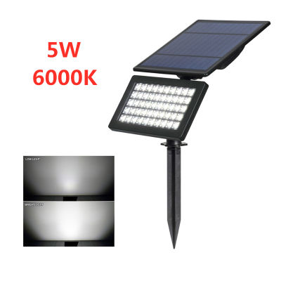T-SUNRISE 50 LED Solar Spotlight 90 Adjustable Wall Mounted Lights Solar Panel Landscape Lamp Solar Sensitive Outdoor Lighting
