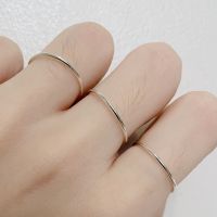 Welcome to our store ✹vela.cheeva  silver925  simple ring แหวนเงินแท้ แหวนเรียบ ใส่มินิมอลมากๆ ( 1 mm )♟