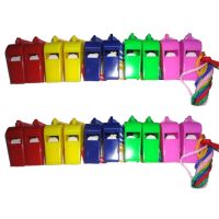 24Pcs Whistle Plastic Soccer Football Basketball Hockey Baseball Sports Referee Whistle Survival Outdoor Survival kits