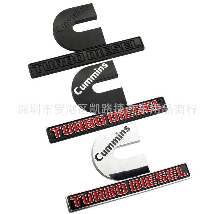 CUMMINS TURBO DIESEL emblem for Dodge Ram 1500 2500 3500 Door side logo ...