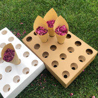 Confetti Cone Holder FEESTIGO Natural als Confetti Cones Holder For Wedding Decoration Party Poppers Cones Stand Box Tray