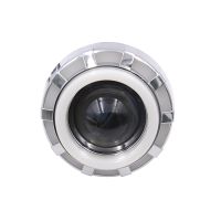 Motorcycle 12V -85V 30W Round Headlight Lens High Low Beam LED Projector Headlight For Electric Bicycle Angel Devil Eye Fog Lamp