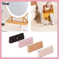 FXUP ตลับหมึกซิลิโคนถุงเก็บแปรงแต่งหน้าสีทึบความจุมาก Tas Kosmetik กันฝุ่นสำหรับเดินทาง