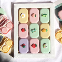Contact Lens Case With Mirror For Girl Women Colored Contact Lenses Box Eyes Contact Lens Container Eyewear Accessories