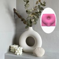 Large Unique Household Arch Vase Mold For Succulent Flower Donut Flowerpot Silicone Mold Concrete Mould For Gypsum Planter