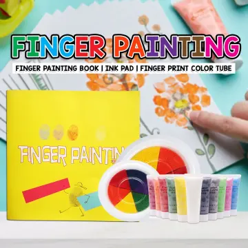 24-color Finger Paint Pad For Children With Washable Pigment/ink And Ink Pad  (for Hand Print)