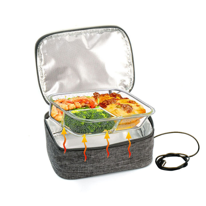 USB Portable Food Warmer Electric Heating Lunch Bag Portable Oven