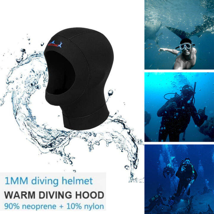 HIKAYA Diving Hoods Scuba Diving Helmet 1mm Neoprene Diving Head Cover ...