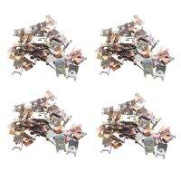 200Pcs Bronze Tone Spring Metal Car Door Panel Spire Screw U-Type Clips