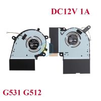 DC12V พัดลมการระบายความร้อน GPU CPU สำหรับ Asus ROG GL531GW G532LV GL731GW G732LV โน้ตบุ๊คพัดลมคอมพิวเตอร์หม้อน้ำ13NR01N0P09111Jiachuan 13nr01n0p08012