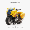 1 14 police motorcycle model toys children alloy pull back motorcycle with - ảnh sản phẩm 2