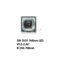 1ชิ้น3W 3535 Ir ชิป Led พลังงานสูง730nm 940nm 850nm 2.2V 3.2V ลูกปัดไดโอดหลอดอินฟาเรดกล้องวงจรปิดการมองเห็นได้ในเวลากลางคืน