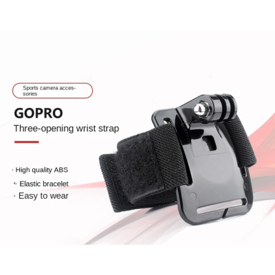สำหรับ Gopro สายรัดข้อมือที่มีสามช่องเปิด,ภูเขาสุนัขดีเจกีฬาอุปกรณ์เสริมสำหรับกล้อง,แขนยืดหยุ่นสวมใส่ A Ccesorios Gopro