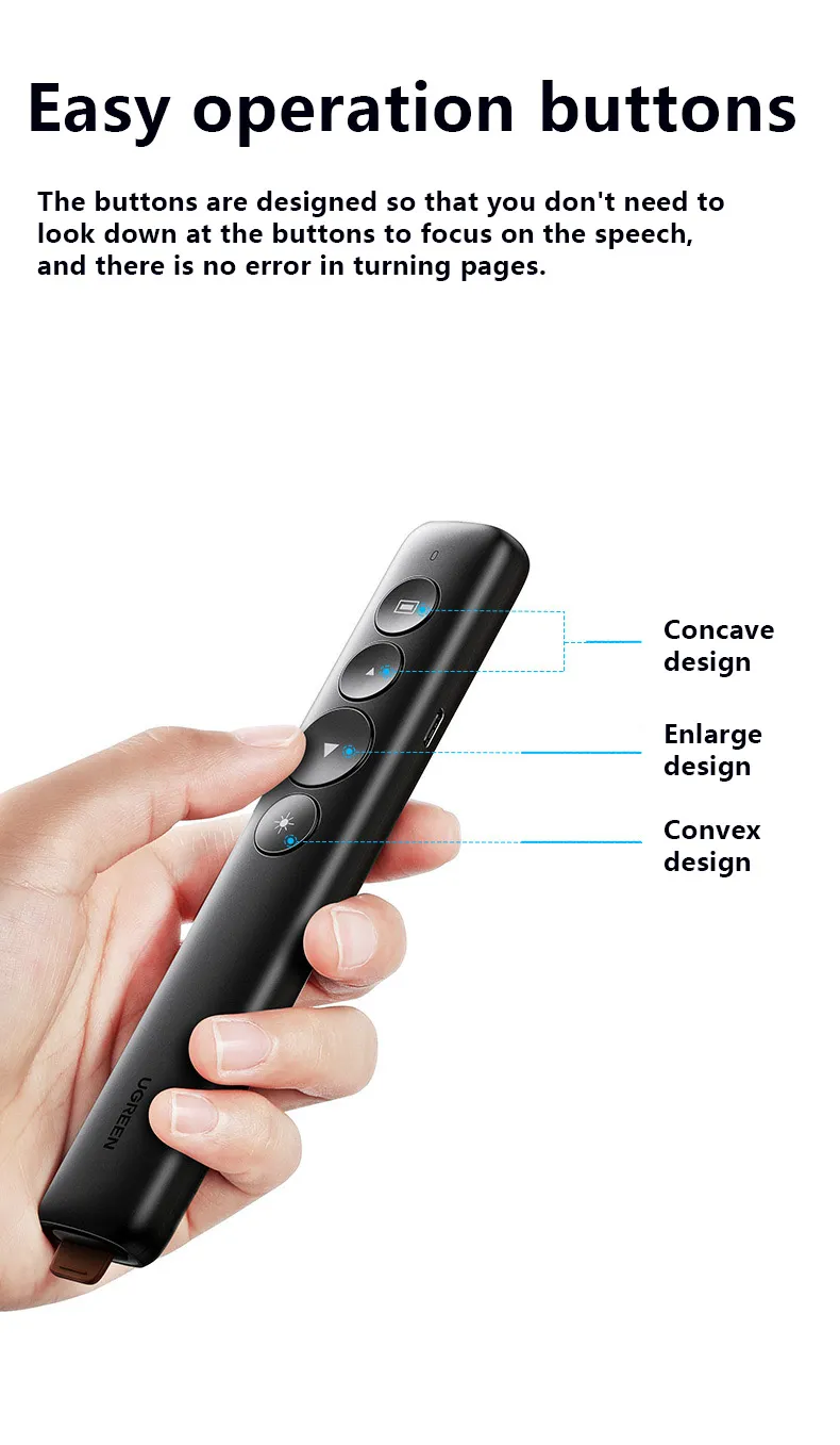 Ugreen Laser Pointer Wireless PPT Remote Controller Presenter: Buy Ugreen Laser Pointer Wireless PPT Best Price in Sri Lanka | ido.lk