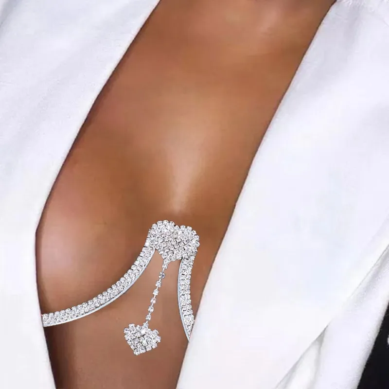 Round Crystal Bikini Top Cover Chest Body Chain For Women Shiny Rhinestone  Bra Chain Underwear Nightclub Part Body Jewelry 2022 - Body Chain -  AliExpress