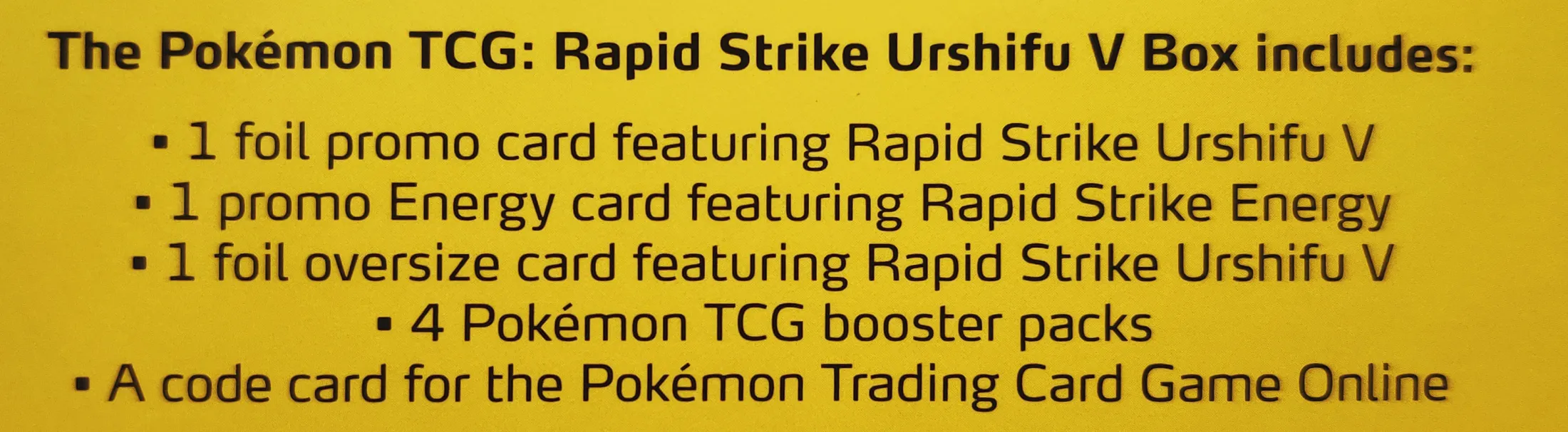 Pokemon Tcg Rapid Strike Urshifu V Box Lazada Ph