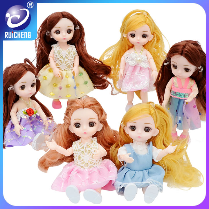 RUICHENG Doll House for Girl Dress Up Toys DIY Princess Doll Children's Toy  Dolls Christmas Party Gift Toy For Girl Barbie Doll Gift Box Set Princess  Girl Children Toy Doll Gift Box