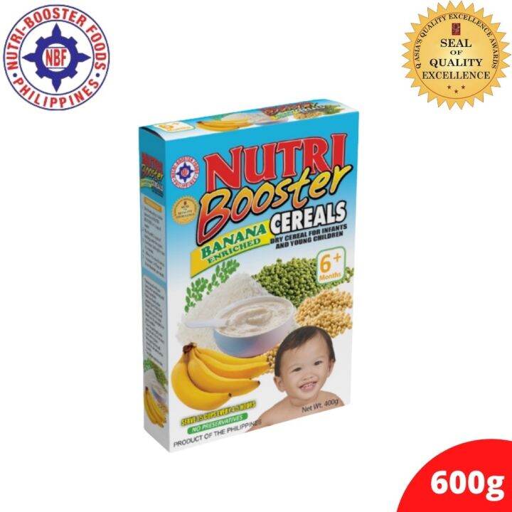 NUTRI BOOSTER BANANA 600Grams PORRIDGE PUREE CEREAL FOOD FOR PICKY EATER WEIGHT GAIN Lazada PH