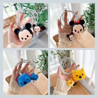 ✻✾♟ Disney Mickey Minnie kabel Protector ładowarka kabel Winder dla iphone kabel 18W 20W Cute Cartoon Cover Protect Case