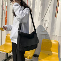 Solid Color Designer Fashion Womens Shoulder Bags High Quality Canvas Ladies Crossbody Bag Casual Young Student School Bookbag