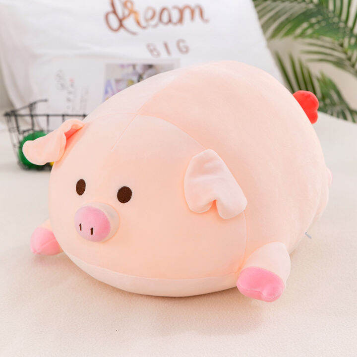 hot-ของเล่นตุ๊กตาหมูรักที่นิยมในโลกออนไลน์ตุ๊กตาหมูวางหมอนนุ่มขนาดใหญ่ตุ๊กตาหมูลูกโป่งตุ๊กตาผ้าของขวัญขายส่ง