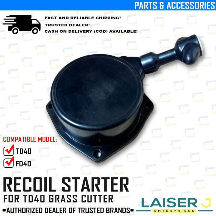 Starter Motor / Recoil Complete Assembly for TD40, FD40 2 Stroke Grass
