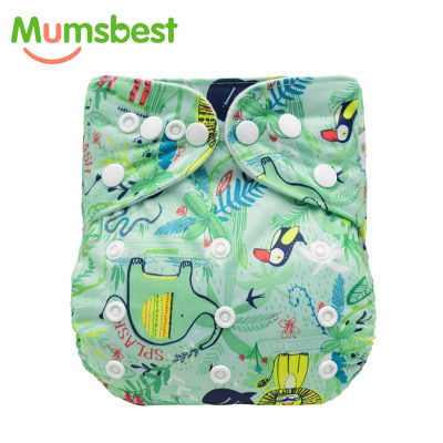 Mumsbest ผ้าอ้อมเด็ก Ecological พร้อมช่องใส่ผ้าอ้อมซับในซักใช้ซ้ำได้กางเกงฝึกหัดกระเป๋ากระเป๋าผ้าอ้อมแบบปรับได้-zptcm3861
