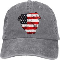 I Love America. I Love Dogs Sports Denim Cap Adjustable Unisex Plain Baseball Cowboy Snapback Hat