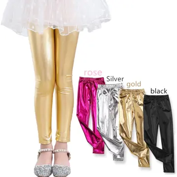 Childrens hot sale gold leggings