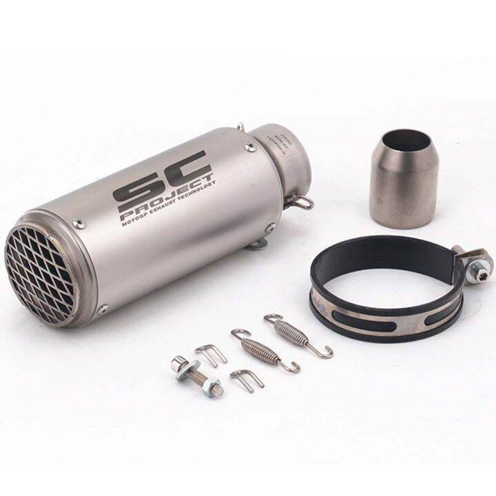 Universal 51/60MM Inlet Motorcycle Exhaust Pipe SC Project Exhaust