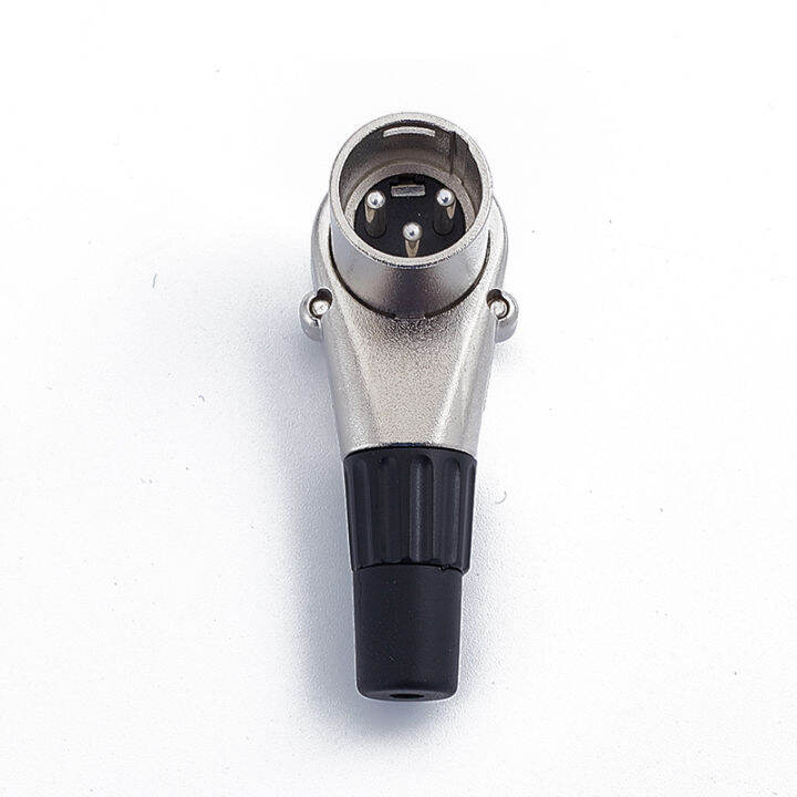 jiaoxing 3Pin Right Angle XLR Connector Male Female Micphone Plug Audio