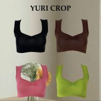 Atipashop - YURI CROP เสื้อกล้าม เสื้อครอป ครอป ทรงน่ารัก มีหลายสีให้เลือก