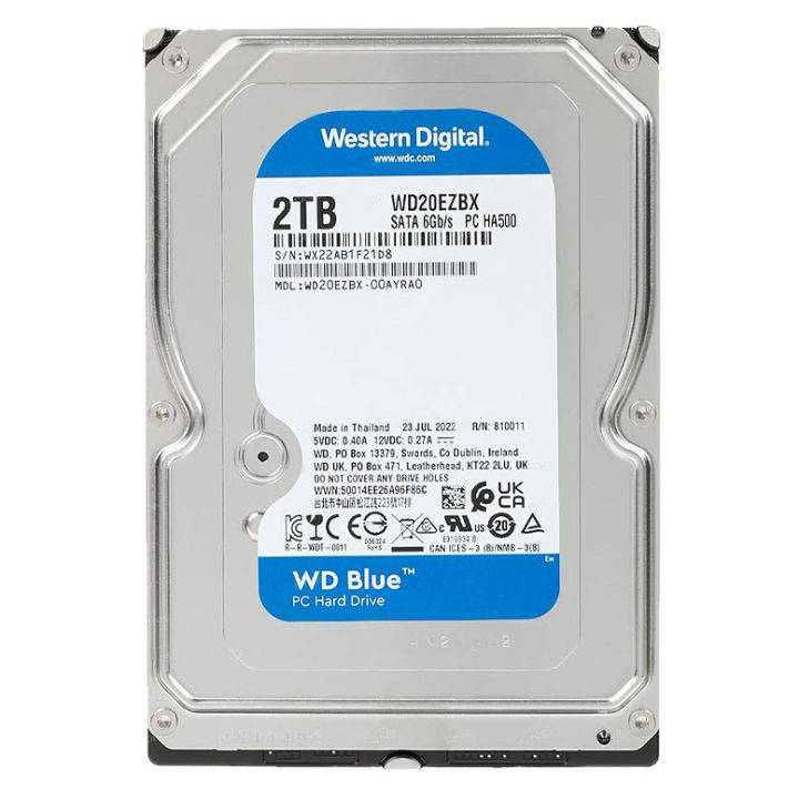 wd-hdd-blue-2tb-7200rpm-sata3-6gb-s-256mb-ฮาร์ดดิสก์-ของแท้-ประกันศูนย์-3ปี