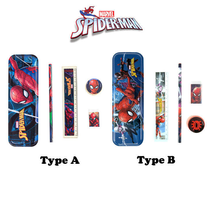 💪 New! Marvel Spiderman Spider-man Stationery / Alat Tulis Set With ...