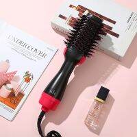 ▣ Blowout Electric Hot Air US Plug Styling Tool For Straighten Curl Hair Dryer Brush Volumizer 3 In 1 Negative Ionic Travel Salon