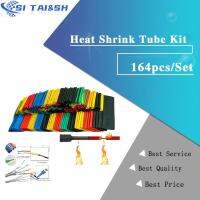 164 ชิ้น/เซ็ตชุดท่อหดความร้อนชุดปลอกหุ้มฉนวน Termoretractil Polyolefin การหดตัว Assorted Heat Shrink Tubing Wire Cable-lihanrui